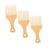 Baluue 3pcs Bamboo Hair Combs Wide-tooth Oil Combs for Styling