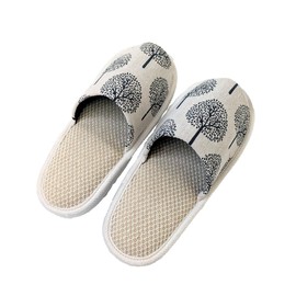 Yamato Industry Variety Slippers, 9 Types, Size M, L Size, M/Scandinavian print pattern beige