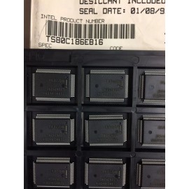 Intel TS80C186EB16 INTEL IC MPU 80186 Processor 16bit 13MHz 80-Pin QFP 1 UNIT