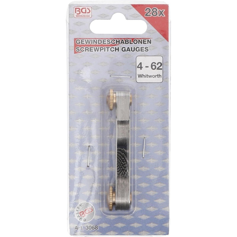 BGS 3068 | Screwpitch Gauge | 28 Blades | whitworth