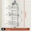 Orimade Aluminum Hanging Shower Caddy Over Head, Adjustable Bathroom Shelf