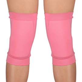 DRUNA Knee Pads Rhythmic Gymnastics Knee Protection Dance & Ballet Training Indigo Comfortable Knee Pads for Fitness & Volleyball (Pink, M)