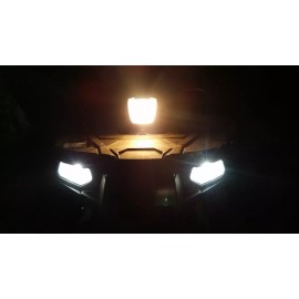 Jurassic Classic Auto Parts Yamaha Grizzly 125 450 Super White LED Headlights Bulbs ATV 2004 2007 2008 2009