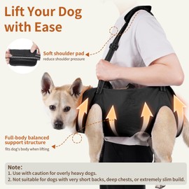 Mayerzon Full Body Dog Lift Harness, Support Senior & Disabled Dogs Walking