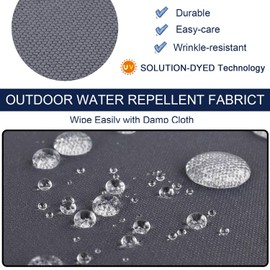 NettyPro Outdoor Patio Bench Swing Loveseat Cushion Cover, Water Resistant UV Protection Outside Furniture Cushion Slipcovers with Zipper, 48 x 18 x 3 Inch