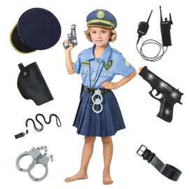Fairycos Fairycos Polizistin Kostüm Kinder Mädchen Polizei Polizist Polizeikostüm Faschingskostüme Kinderkostüme Karneval 140 146