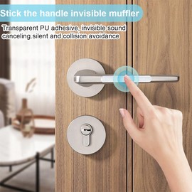 Door Handle Buffers, Set of 50 Transparent Door Stoppers for Door Handle, Door Handle and Window Latch, Stop Damper Stopper to Protect Against Marks