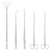 Xrten Aquarium Tools Kit, 5 in 1 Stainless Steel Aquarium