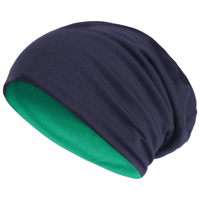 Hatstar Long Slouchy Beanie, 2-in-1 Reversible Jersey Hat in 45