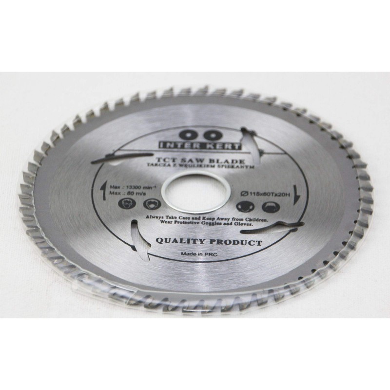 115 x 22.23 mm Circular Saw Blade with 60 TCT