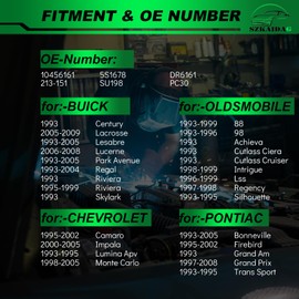 SZKAIDAG Camshaft Position Sensors for:-Chevy Camaro Impala Monte Carlo for:-Buick Lacrosse Lucerne Regal Lesabre for:-Oldsmobile Intrigue Silhouette LSS for:-Pontiac Bonneville Firebird OE# 10456161