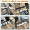 White Metal Strap with Holes 3/4 Inch×33-Feet Perforated Hanger Strap