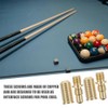 Liahelianx 2 Sets Billiard Cue Joint Screws-Copper Alloy Precision Replacement