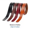 Fa.Volmer ® Men's Genuine Leather Belt with Ratchet Automatic Buckle