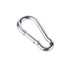 Pack of 2 DIN 5299C Carabiner Galvanised Steel 12 x