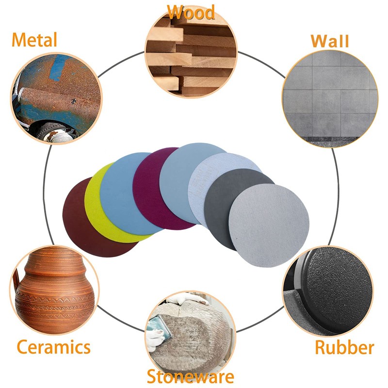 SenmaiTools 40 pcs Ultra Fine 125mm Sanding Discs. Hook and