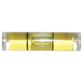 Level Vial, Acrylic, 1.544 In L, PK25
