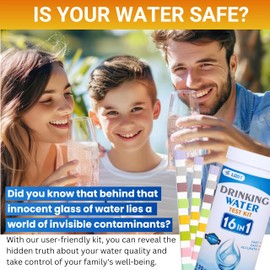 Loot® Advanced 20 in 1 Drinking Water Testing Kit 120 Test Strips, 4 Bacteria Tests, Home Tap and Well Water Test Kit for Hardness, Lead, Iron, Copper, Chlorine, Fluoride & More