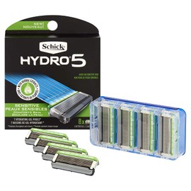 Schick Hydro 5 Sense Sensitive Skin Razor Refills for Men, Pack of 8