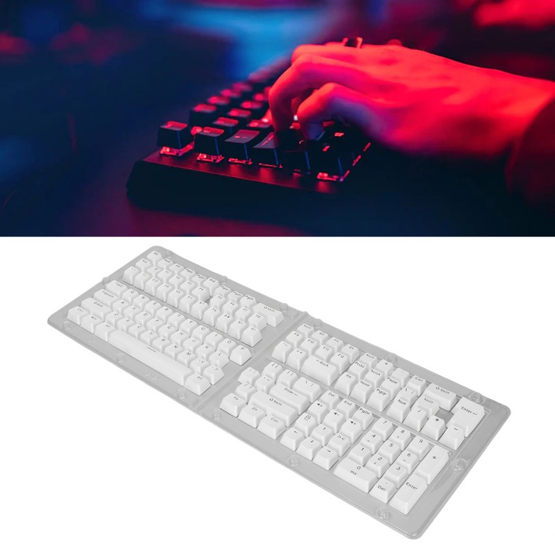 132 Key PBT Keyboard Keycaps OEM Height Secondary Injection Molding
