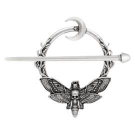HAQUIL Crescent Moon Moth Hairpin Gothic Hairpin with Trendy Design