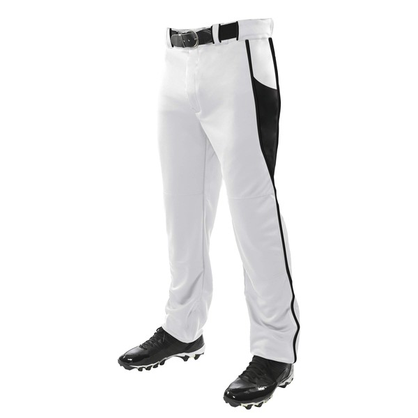 CHAMPRO Triple Crown OB2 Open-Bottom Loose Fit Baseball Pants with Adjustable Inseam and Reinforced Sliding Areas