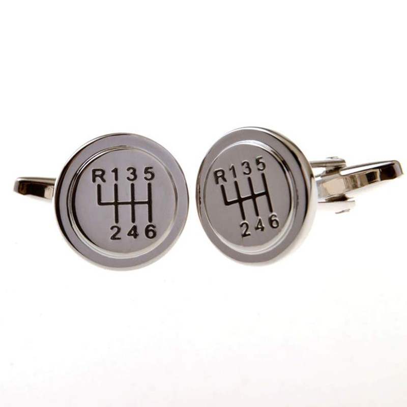 6 Stick Shift Automobile Cufflinks Car Racecar Sport Motor Vehicle