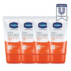 Bacerine Daily Cream 50ml X 4 / 바세린 데일리 선크림 50ml x 4개