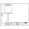 Trango Table Lamp with Modern Design, Bedside Lamp, Desk /