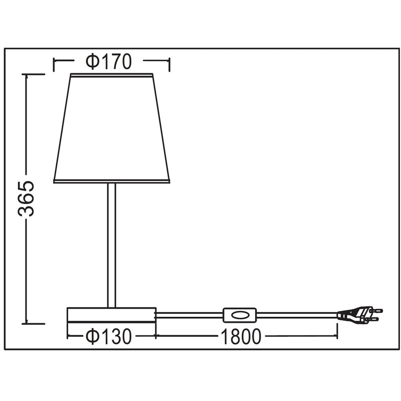 Trango Table Lamp with Modern Design, Bedside Lamp, Desk /
