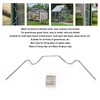 100pcs Greenhouse Glazing Clips Stainless Steel Z Fixing Clips W
