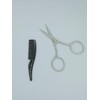 PRACTICO KIT DE TIJERA PARA RECORTAR BARBA Y CEJA +