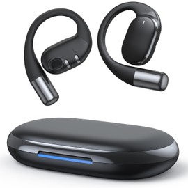 Wattne Audífonos de Oído Abierto Bluetooth 5.4 Open Ear Audífonos Inalámbricos Controladores de 12 mm Auriculares Inalámbricos Deportivos Micrófono Dual de Ruido ENC Sonido Estéreo Audífonos 40 Horas