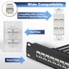 VCELINK CAT6A RJ45 Zinc Alloy Keystone Coupler Shielded, 10-Pack Keystone