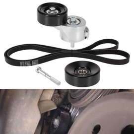 Kozlira Engine Drive Belt Tensioner Bolt Idler Pulley Serpentine Belt Kit Fit for Ford Ranger 1997-2006, for Mazda B3000 1997-2006, OHV V6 3.0L - Replace 38385 38001 6PK2243