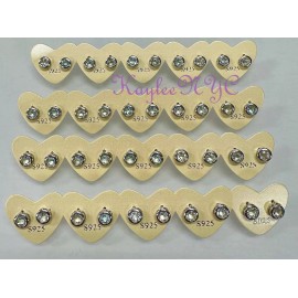 Wholesale Lot 5 Pairs 5mm Natural Topaz Sterling Silver 925 Studs