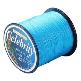 AngryFish 4 Strands Super Strong Braided Fishing Line- Less Expensive -Zero Stretch -Small Diameter-Suitable for Novice Fishermen(Blue，18LB/0.14MM-150YD)