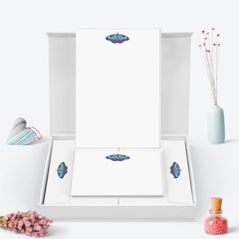 Me Loovely Butterfly Letter Writing Paper Notecard and Envelopes Set Stationery Supplies for School Home & Office | Christmas Gifts (20 Letters, 10 Cards & 30 Envelopes with Gift Box)