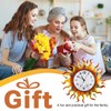 Outdoor Clock Thermometer Combo, Sun Outdoor Wall Clock, Silent Non-Ticking