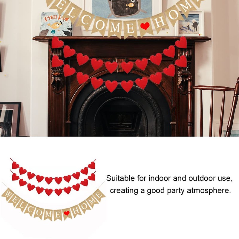 3 Pcs Hanging Flags Creative Pennants Multifunction Banners for Home