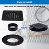 4 Inch Drain Grate Kit Compatible with Schluter Kerdi-Drain Flange