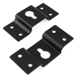 DGZZI Hanging Speaker Bracket 4PCS Wall Mount Iron Hook Hanger Plate Connector with Mounting Screws for Surround Sound Box Audio Speaker