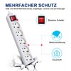 EXTRASTAR ExtraStar 5-Fach Steckdosenleiste mit Schalter und Kindersicherung,5M 3G1.5mm2 Kabel