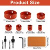 11 Piece Hole Saw Set, 19-64 mm Drill Hole Saw