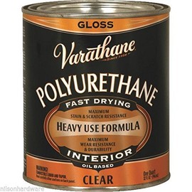 1 Qt Clear Gloss Varathane Interior Wood Floor Paneling Trim Polyurethane 9041H