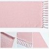 Artoid Mode Blush Pink Country House Style Tassels Table Runner,