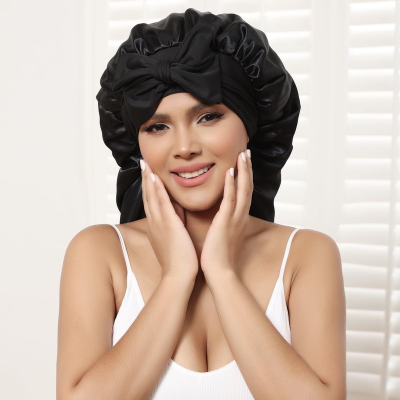 AWAYTR AWAYTR Long Satin Bonnet for Women - Double Layer