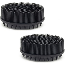 Cepillo de Baño de Silicona 2 Pack – Exfoliación Suave y Masaje, Negro