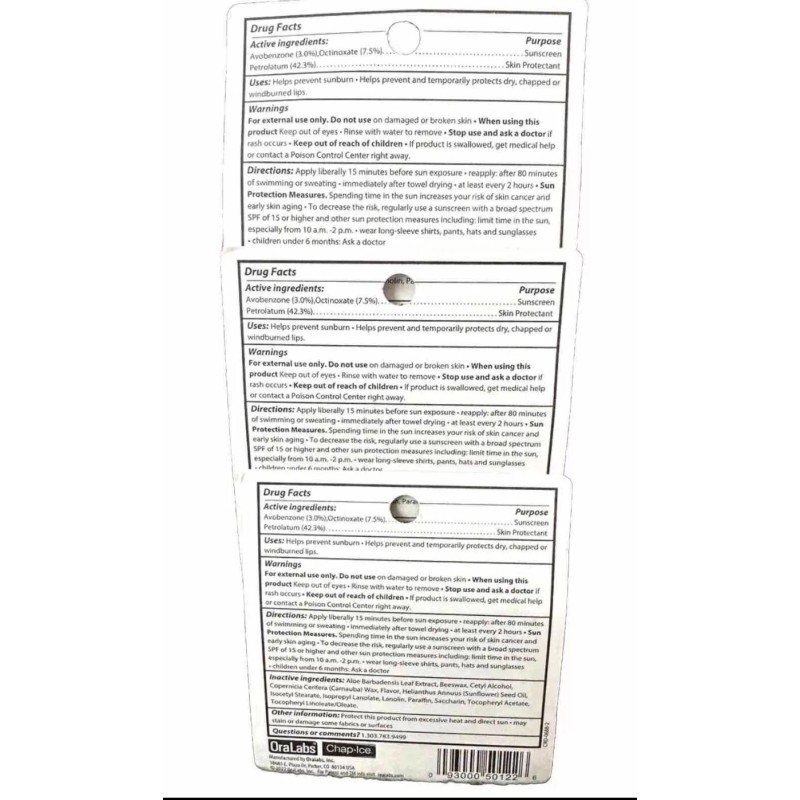 Chap Ice 6 CHAP ICE SPF 15 ORIGINAL 12H MOISTURE