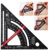 LARMEIL Carpenter Square 7 inch Woodworking Tools Adjustable Rafter Square